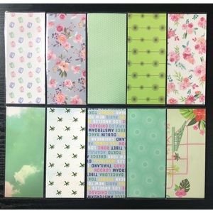 10 laminated cash envelopes